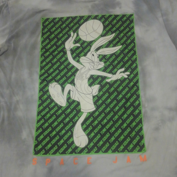 Space Jam Shirt Bugs Bunny XL Gray - Tune Squad - Great Condition/Super Soft - Picture 3 of 8